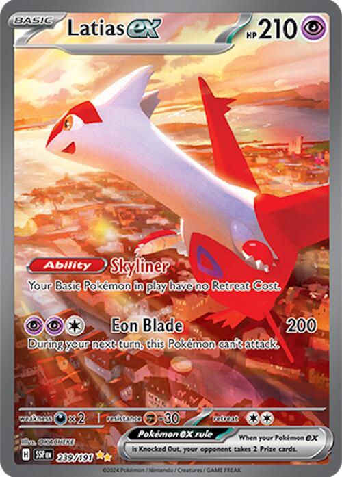 POKEMON TCG SURGING SPARKS 239 LATIAS EX SPECIAL ILLUSTRATION RARE