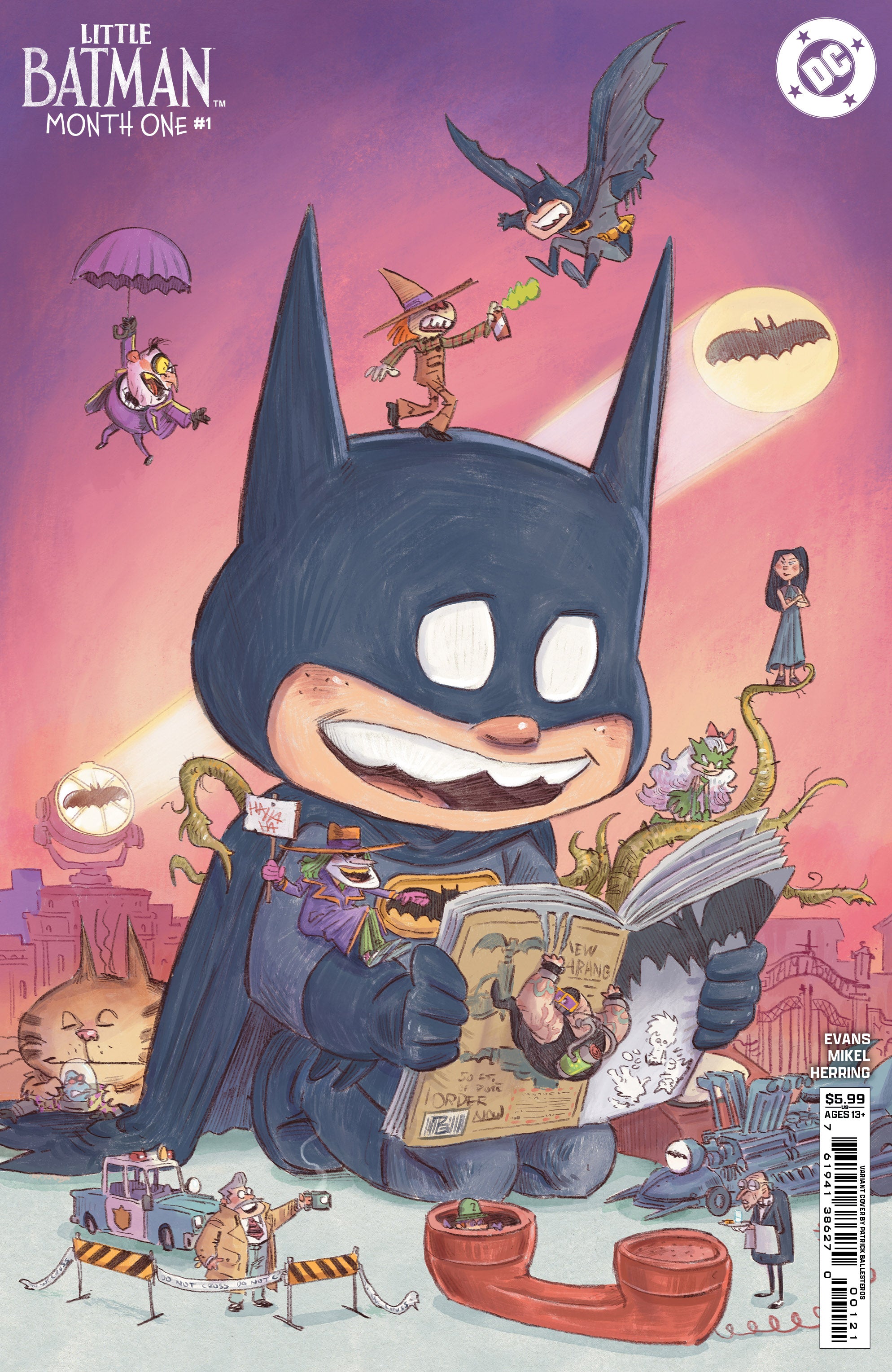 LITTLE BATMAN MONTH ONE (2024) #1 CVR B PATRICK BALLESTEROS CARD STOCK VAR