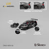 CM MODEL 1/64 SUBARU VARIS WIDEBODY 2.0 CHROME BLACK