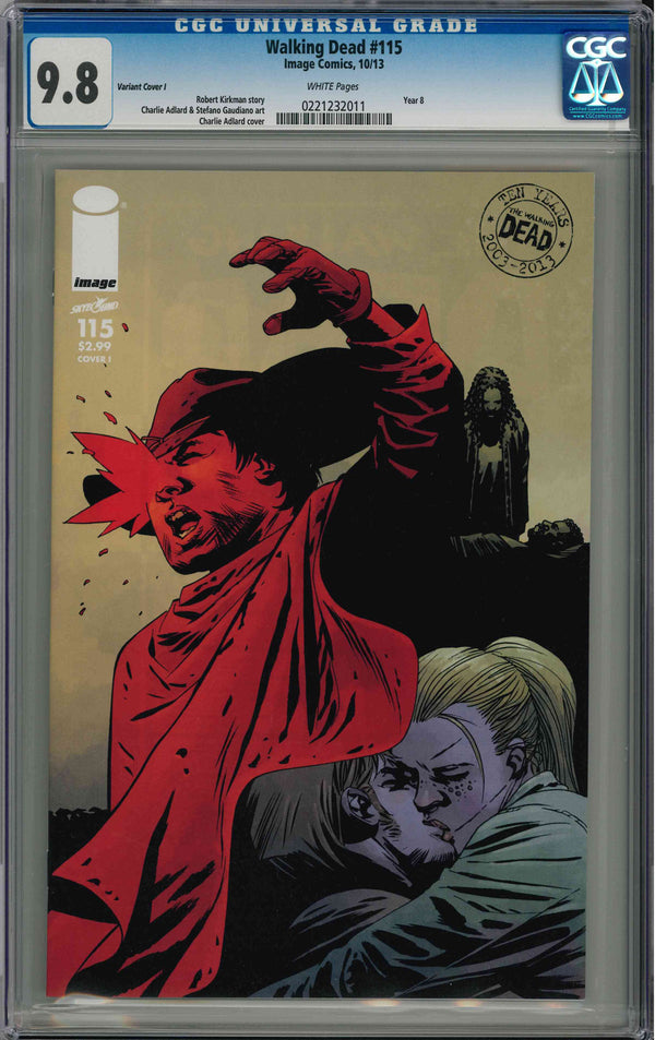 CGC WALKING DEAD (2003) #115 VARIANT COVER I (9.8)