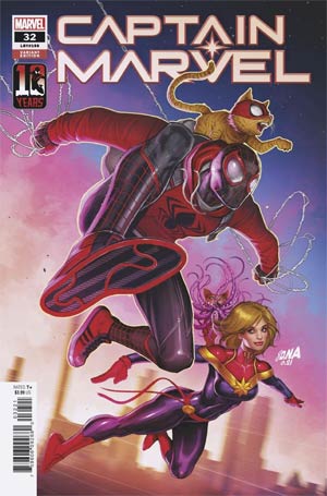 CAPTAIN MARVEL VOL 9 (2019) #32 NAKAYAMA MILES MORALES 10TH ANNIV VAR