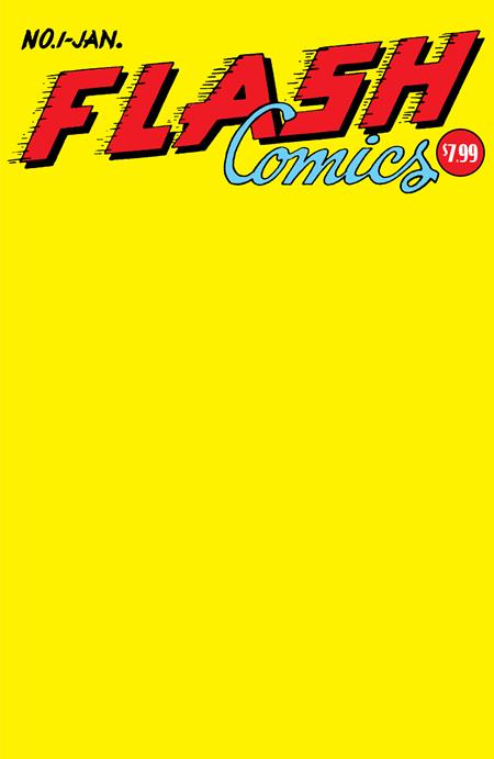 FLASH COMICS (1940) #1 FACSIMILE EDITION (2024) CVR C BLANK VAR