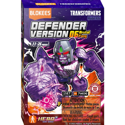 BLOKEES TRANSFORMERS DEFENDER VERSION 06 BRUTAL FANG MINI MODEL (BLIND BOX)