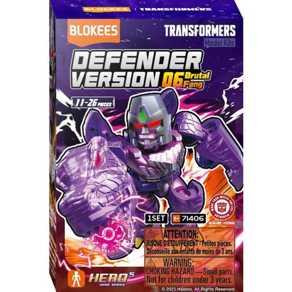 BLOKEES TRANSFORMERS DEFENDER VERSION 06 BRUTAL FANG MINI MODEL (BLIND BOX)