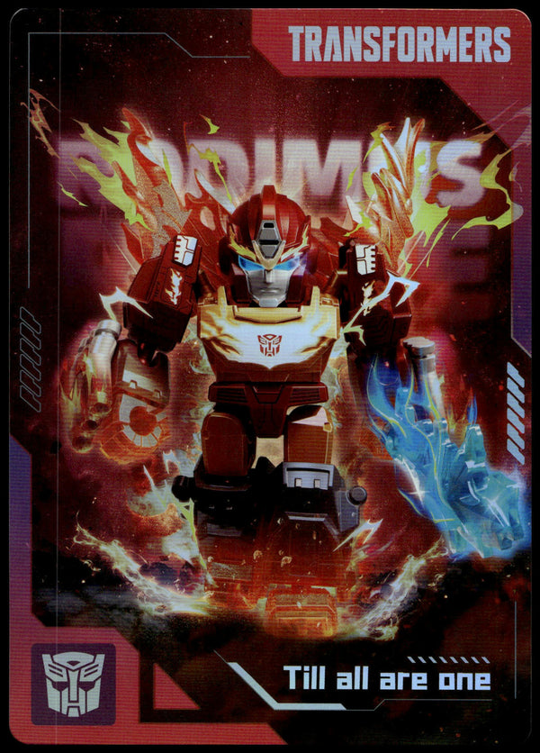 BLOKEES TRANSFORMERS RODIMUS TILL ALL ARE ONE COLLECTOR CARD