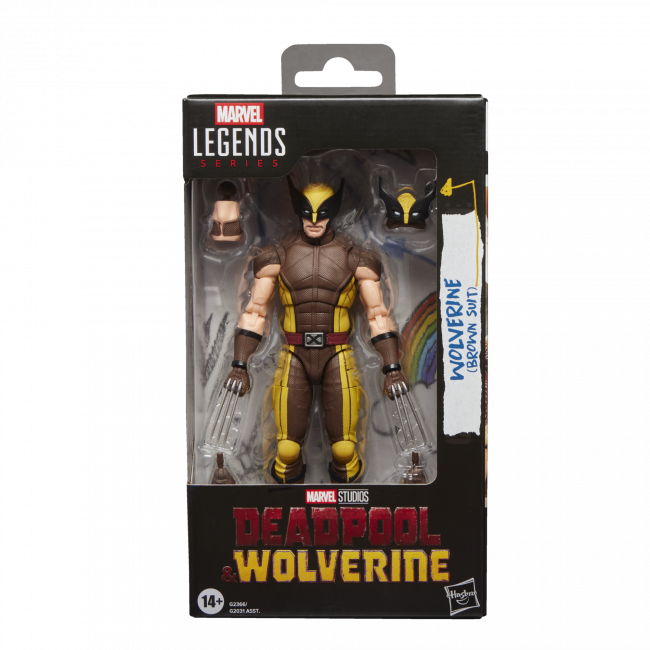 MARVEL LEGENDS SERIES DEADPOOL & WOLVERINE WOLVERINE (BROWN SUIT) AF