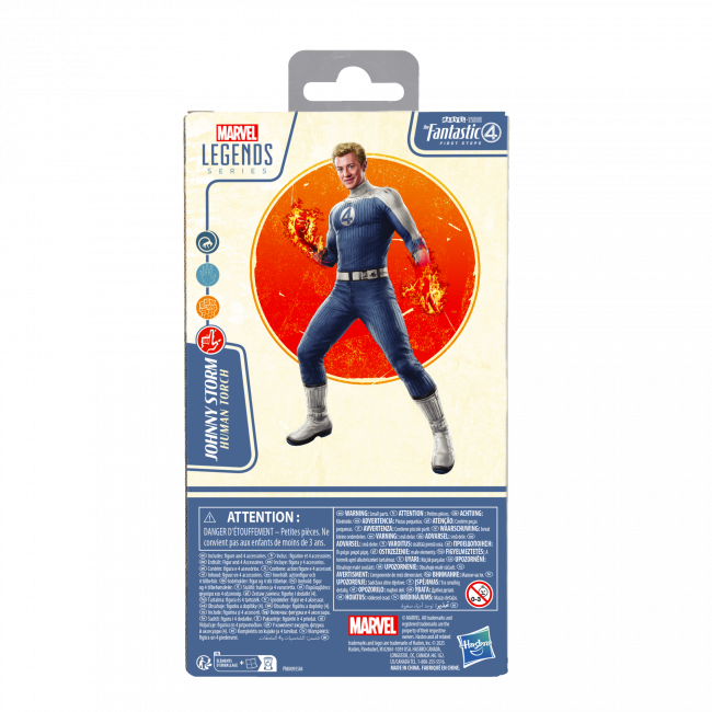 MARVEL LEGENDS SERIES FANTASTIC FOUR FIRST STEPS JOHNNY STORM AF