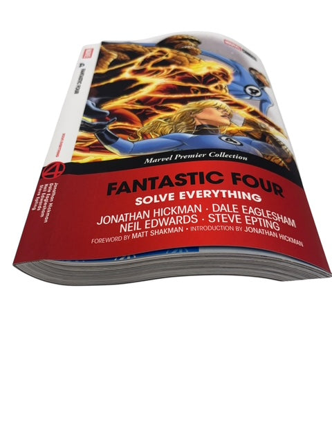 FANTASTIC FOUR SOLVE EVERYTHING TP (MARVEL PREMIER COLLECTION) - BATTLE DAMAGED SEE NOTES