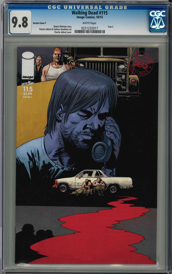 CGC WALKING DEAD (2003) #115 VARIANT COVER F (9.8)