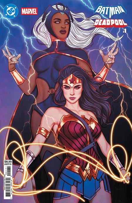 BATMAN DEADPOOL (2025) #1 (ONE SHOT) CVR H JENNY FRISON WONDER WOMAN STORM CARD STOCK VAR
