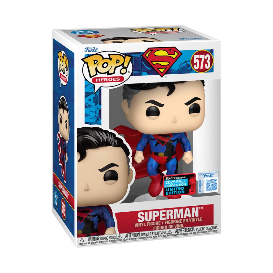POP DC COMICS RETRO SUPERMAN (FLYING) 2025 NYCC EXCLUSIVE VINYL FIG