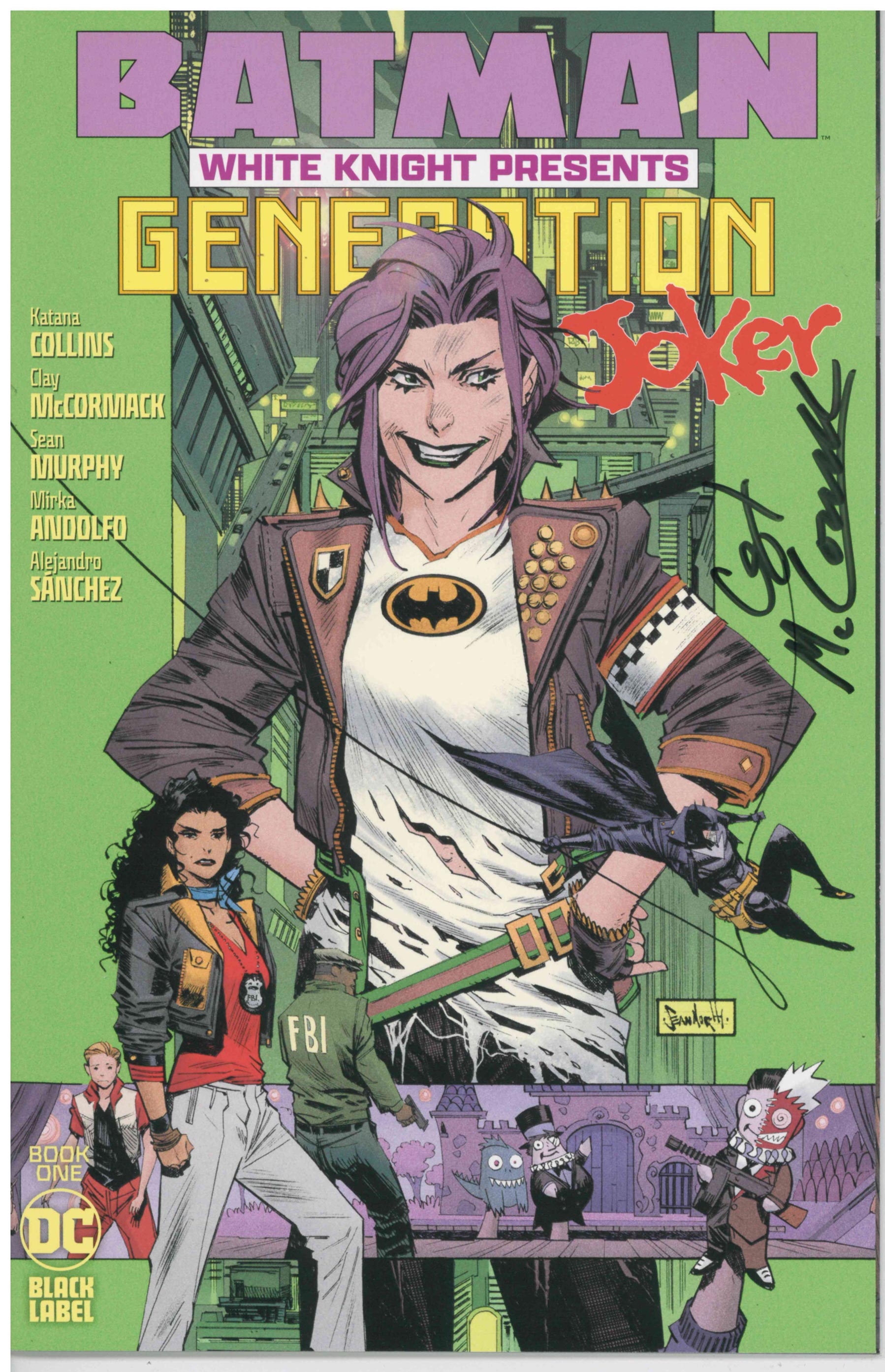 BATMAN WHITE KNIGHT PRESENTS GENERATION JOKER (2023) #1 - SIGNED BY CLAY MCCORMACK