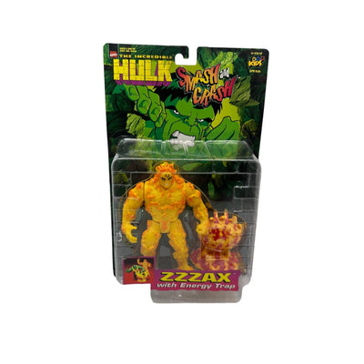 1997 TOYBIZ INCREDIBLE HULK SMASH & CRASH ZZZAX AF