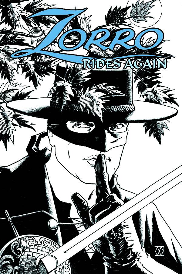 ZORRO RIDES AGAIN #2 15 COPY WAGNER B&W INCV