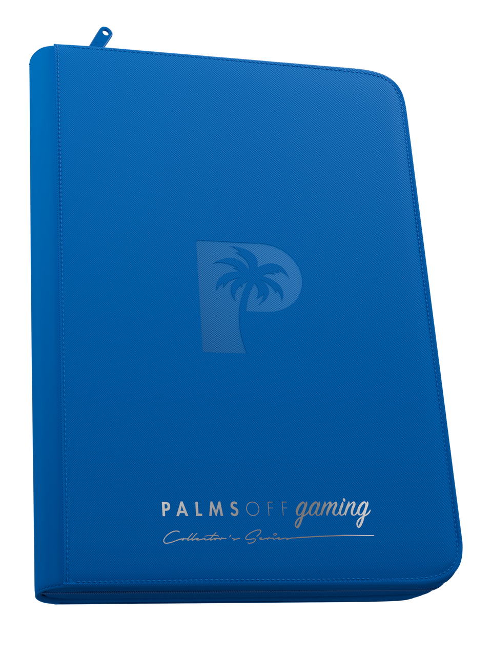 PALMS OFF GAMING COLLECTORS SERIES 9 POCKET BLUE ZIP TOP LOADER BINDER