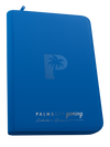 PALMS OFF GAMING COLLECTORS SERIES 9 POCKET BLUE ZIP TOP LOADER BINDER