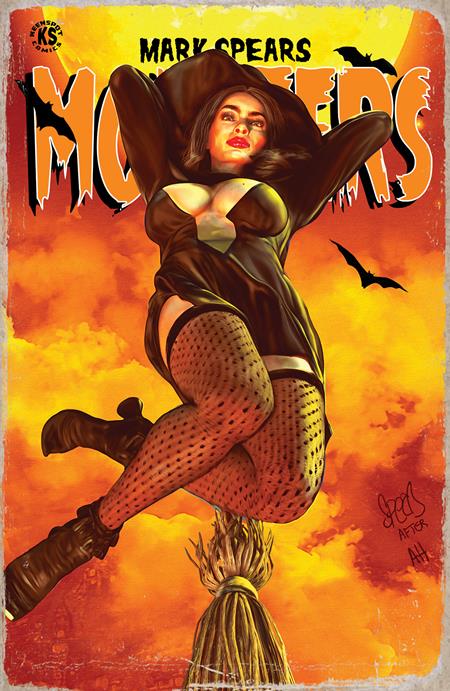 MARK SPEARS MONSTERS (2024) #7 CVR B MARK SPEARS HEXY THE WITCH JSA CLASSIFIED #1 HOMAGE