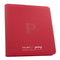 PALMS OFF GAMING COLLECTORS SERIES 12 POCKET RED ZIP TRADING CARD BINDER