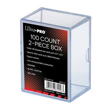 ULTRA PRO 2 PIECE 100CT CLEAR CARD STORAGE