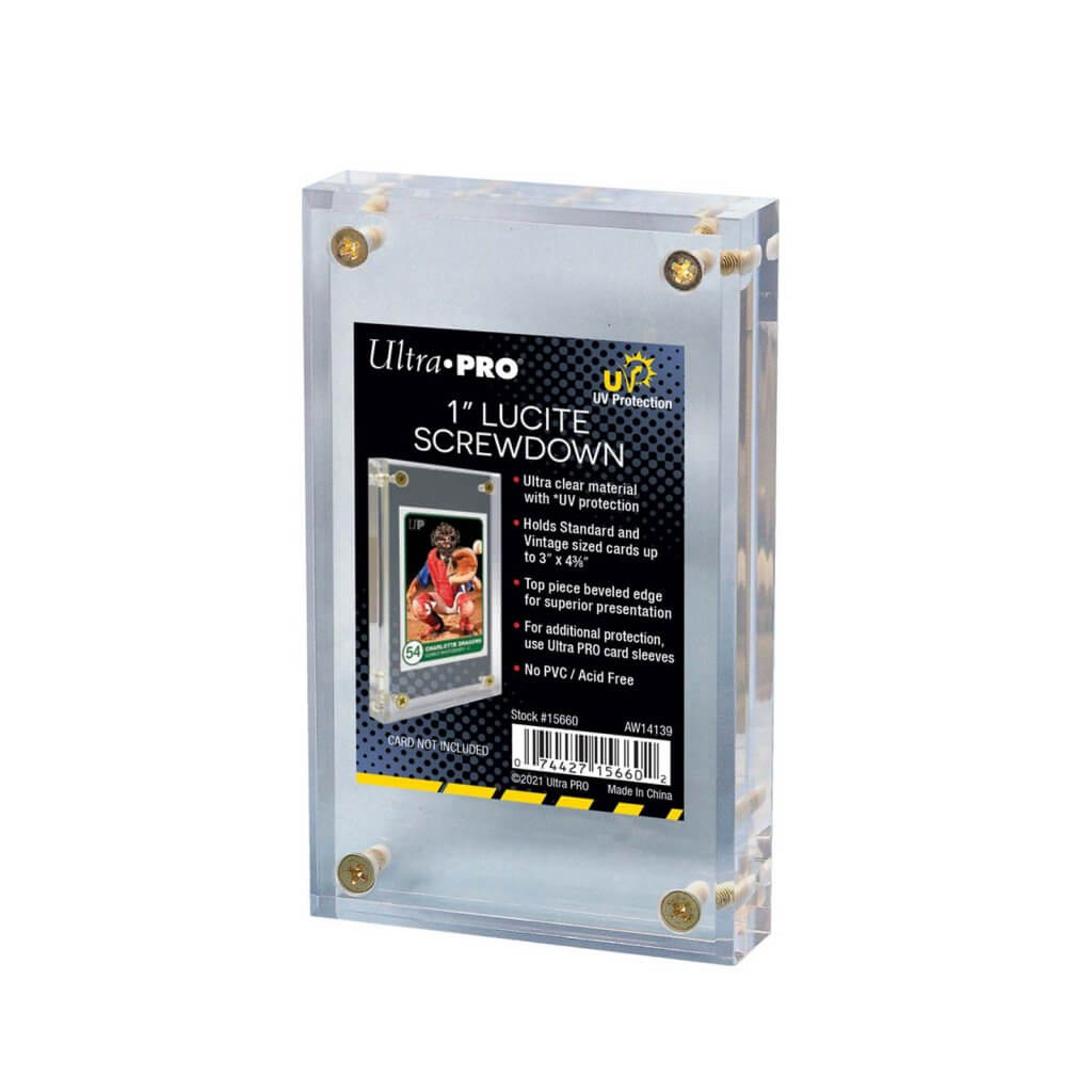 ULTRA PRO CARD HOLDER 1 INCH UV LUCUTE SCREWDOWN