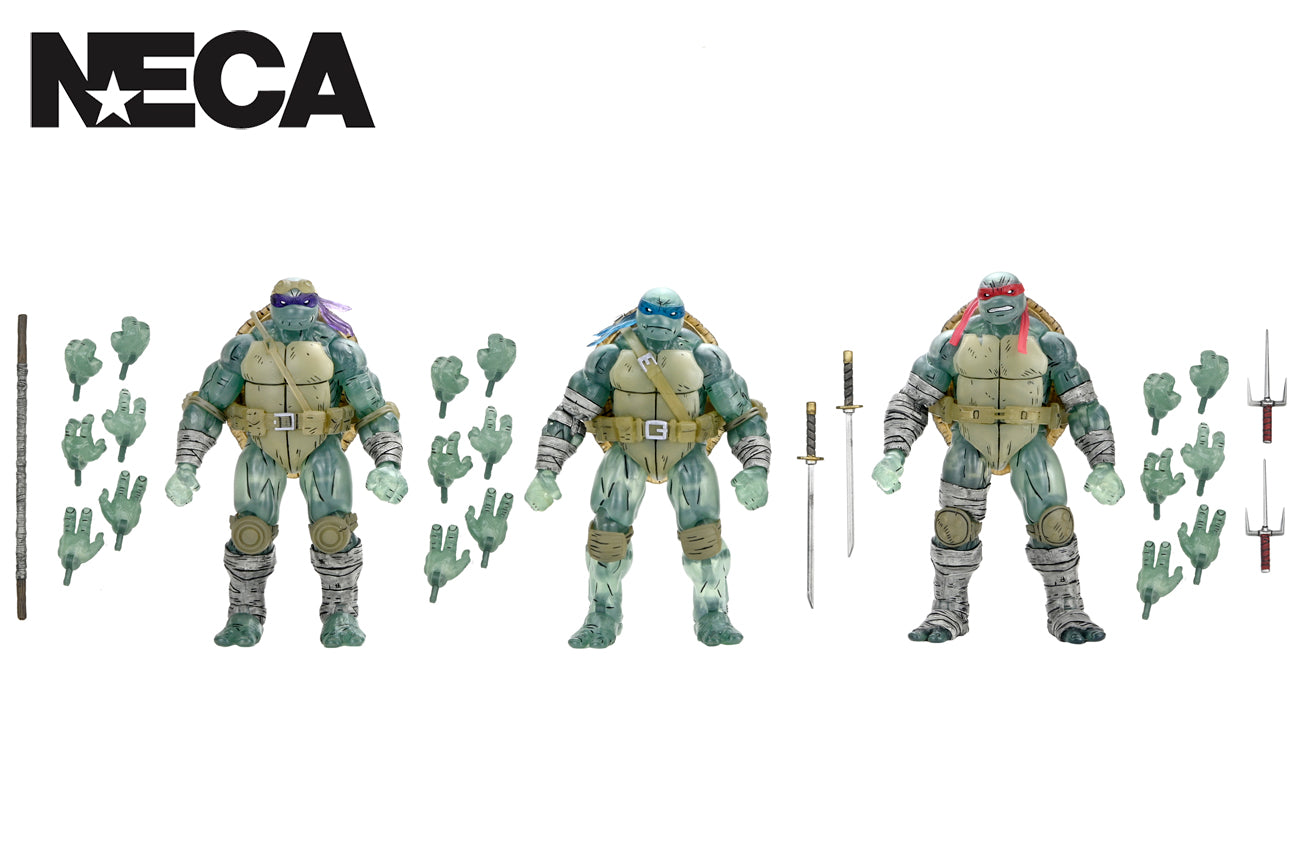 TMNT THE LAST RONIN GHOST BROTHERS 3 PACK 7IN AF