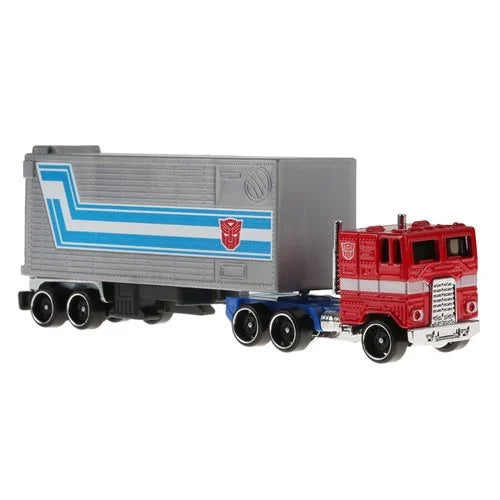 TRANSFORMERS HOT WHEELS TRACK FLEET OPTIMUS PRIME 1/64 DIE-CAST