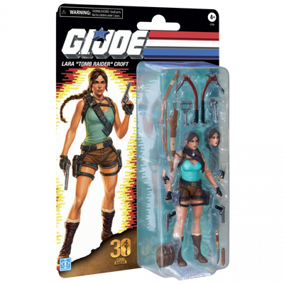 GI JOE CLASSIFIED SERIES RETRO CARDBACK LARA CROFT TOMB RAIDER AF