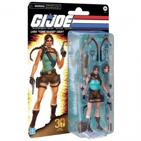 GI JOE CLASSIFIED SERIES RETRO CARDBACK LARA CROFT TOMB RAIDER AF