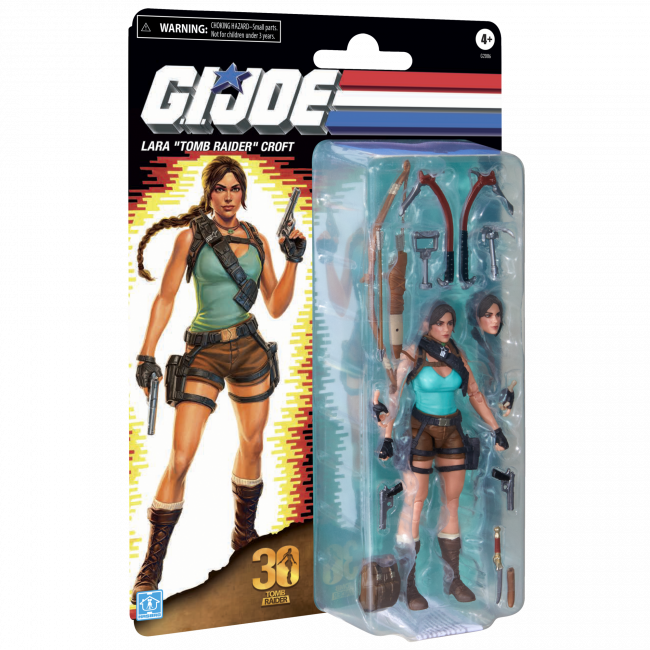 GI JOE CLASSIFIED SERIES RETRO CARDBACK LARA CROFT TOMB RAIDER AF