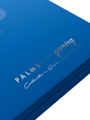 PALMS OFF GAMING COLLECTORS SERIES 9 POCKET BLUE ZIP TOP LOADER BINDER