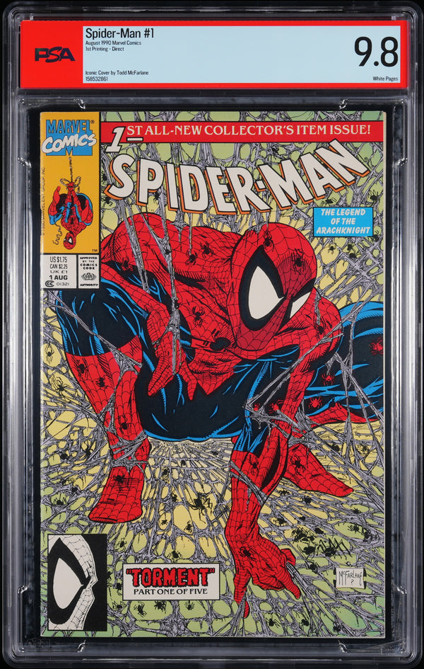 SPIDER-MAN (1990) #1 DIRECT PSA 9.8