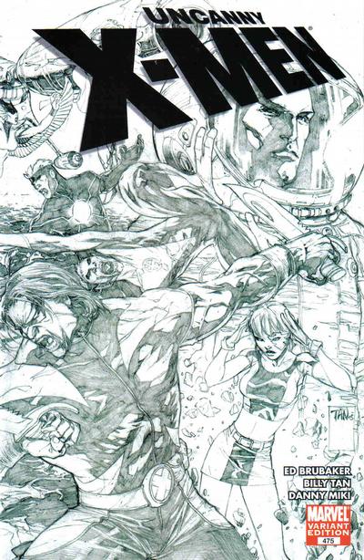 UNCANNY X-MEN (1963) #475 25 COPY TAN SKETCH VAR