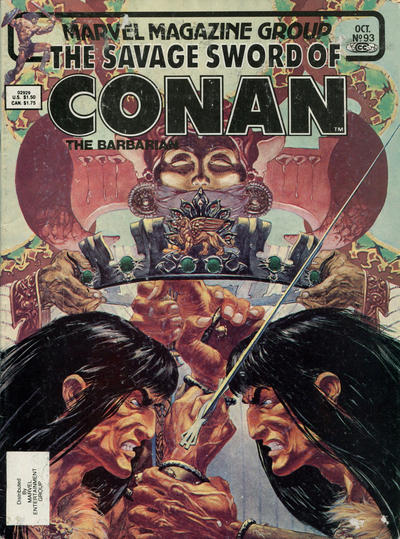 SAVAGE SWORD OF CONAN (1974) #93 (FN/VF)