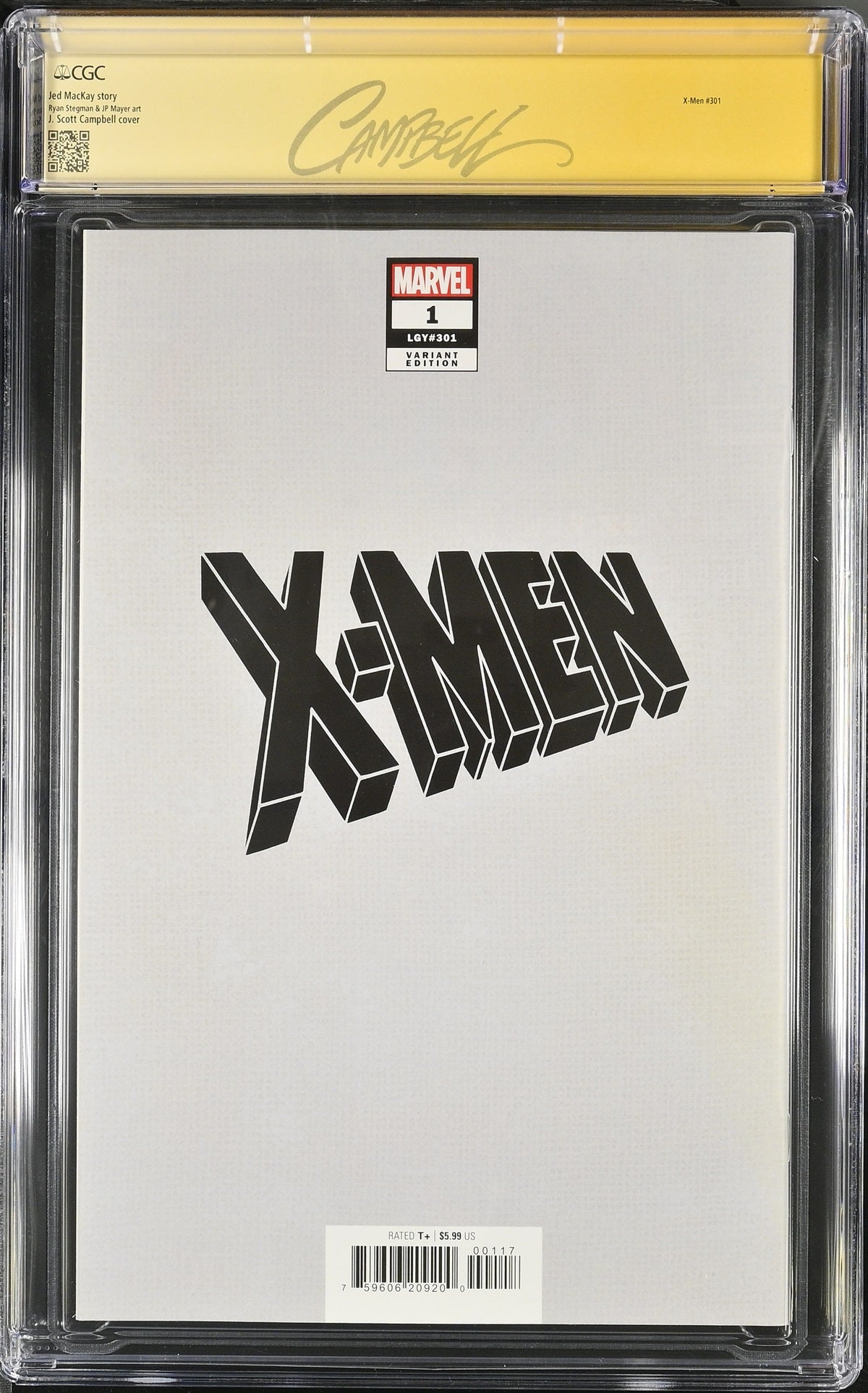 CGC X-MEN (2024) #1 1:100 VIRGIN EDITION (9.8) SIGNATURE SERIES - SIGNED BY J. SCOTT CAMPBELL