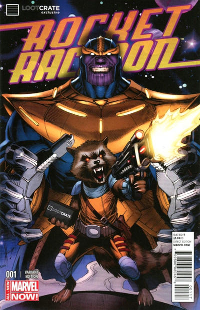 ROCKET RACCOON (2014) #1 DALE KEOWN LOOT CRATE VAR