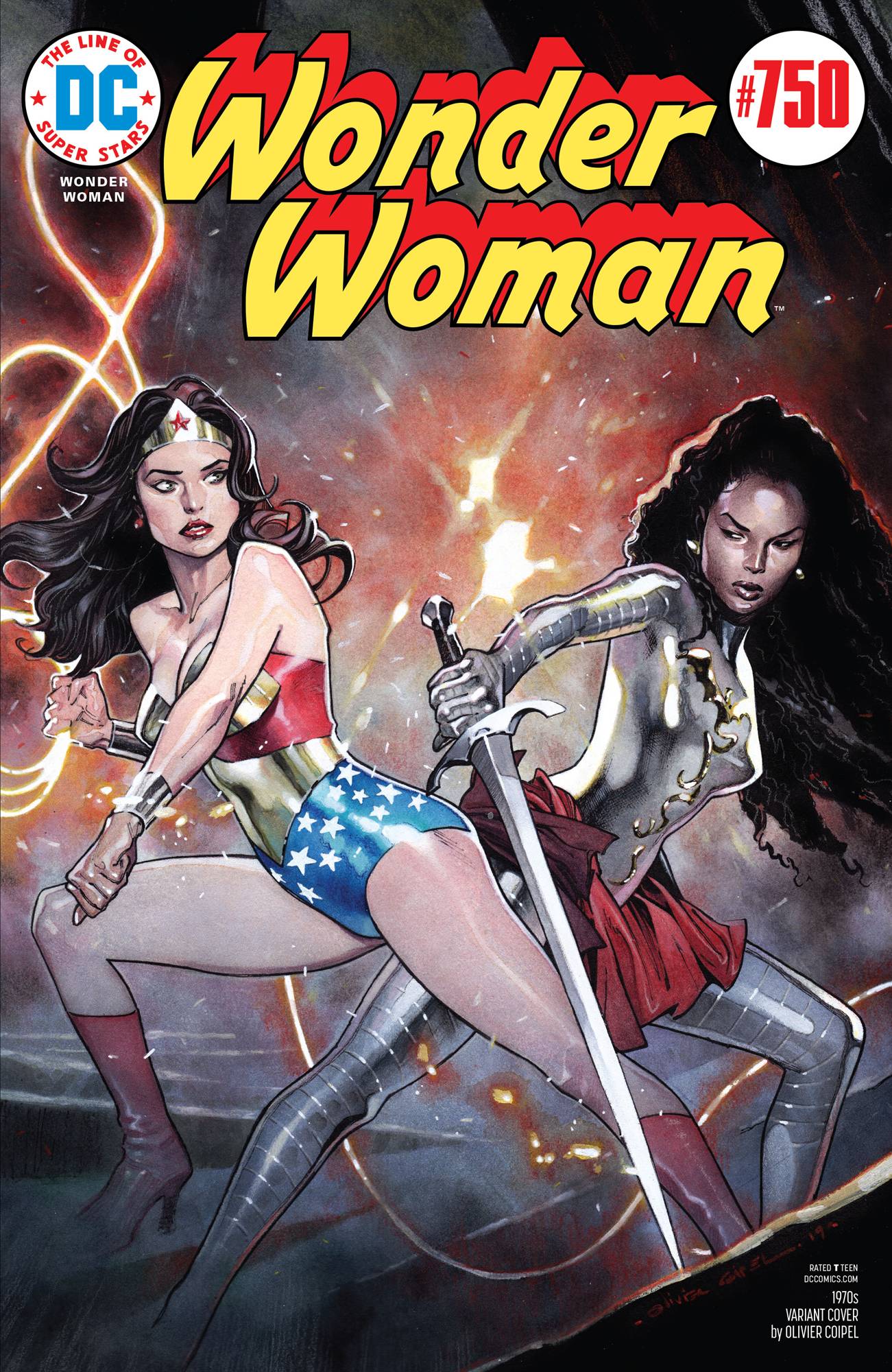 WONDER WOMAN VOL 5 #750 1970S OLIVIER COIPEL VAR ED