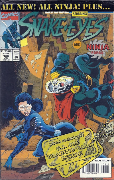 GI JOE A REAL AMERICAN HERO (1982) #138 POLYBAGGED WITH TRADING CARD