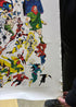 VINTAGE MARVEL UNIVERSE POSTER (1988) - WATER DAMAGED SEE NOTES