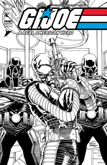 GI JOE A REAL AMERICAN HERO (2023) #317 CVR B ANDY KUBERT B&W VAR