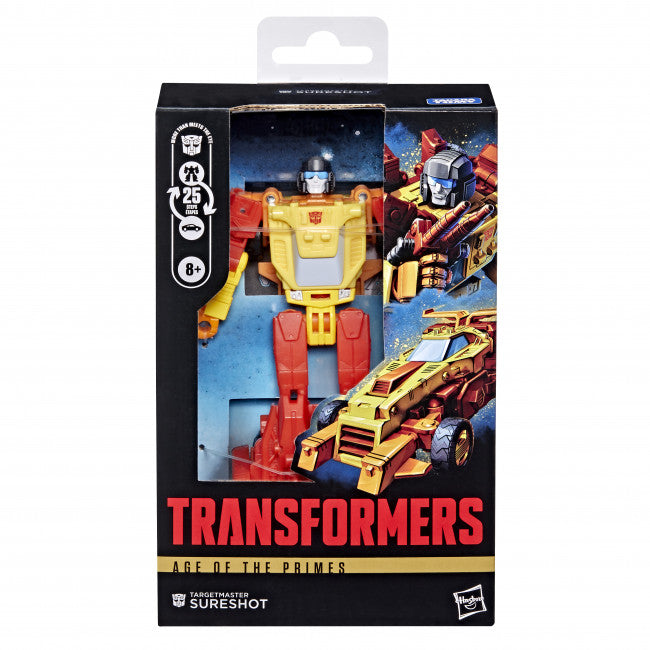 TRANSFORMERS AGE OF THE PRIMES DELUXE CLASS TARGETMASTER SURESHOT AF