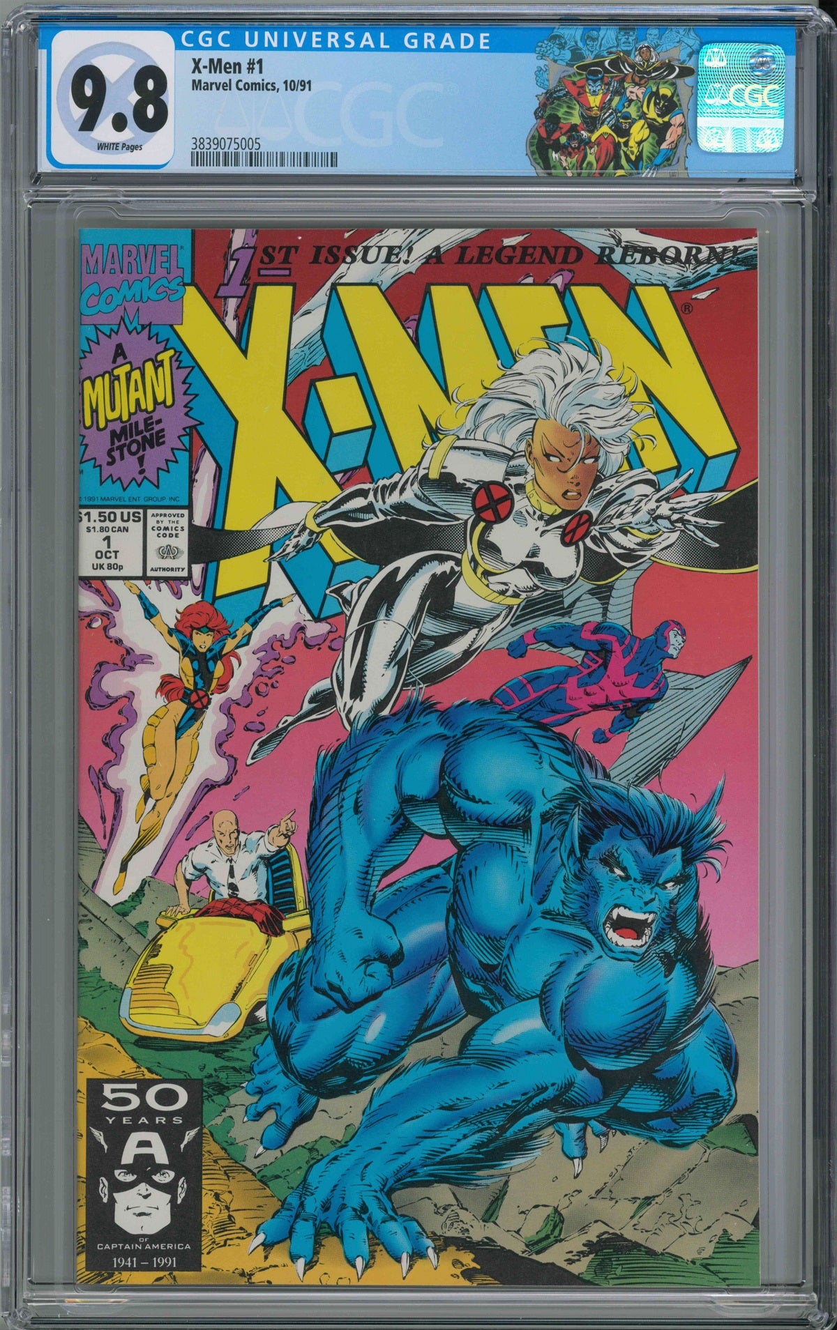 CGC X-MEN VOL 2 #1 BEAST & STORM COVER (9.8)