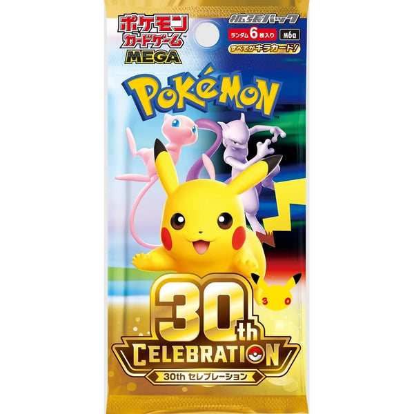 POKEMON JAPAN: MEGA M6A 30TH CELEBRATION BOOSTER PACK
