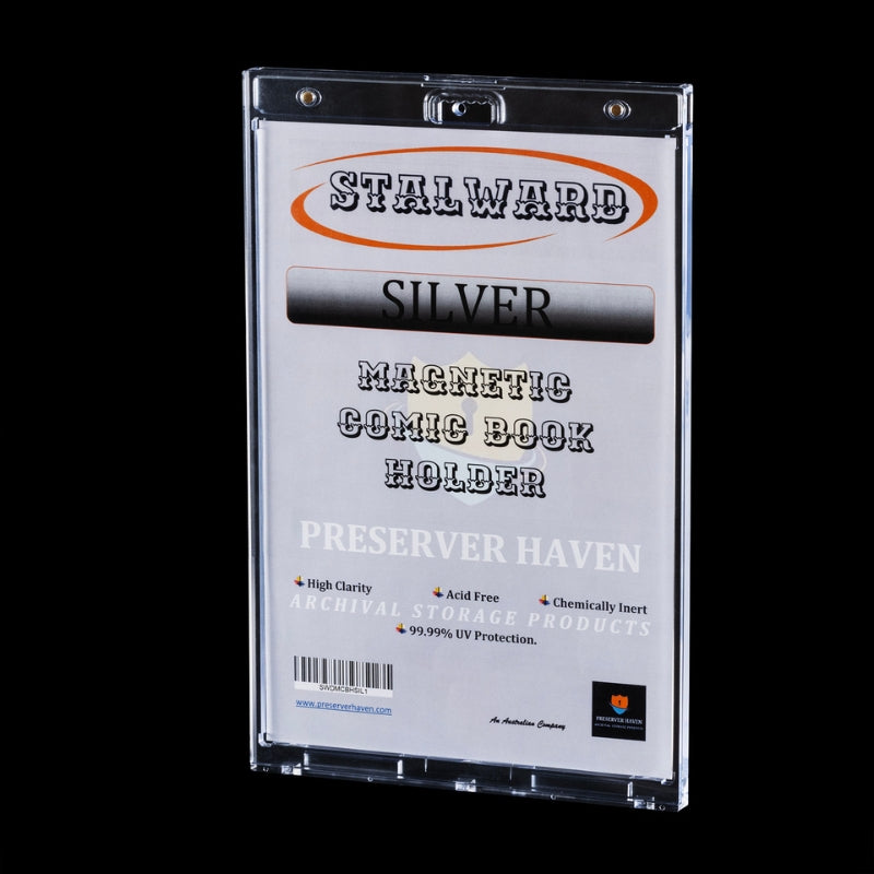 STALWARD UV MAGNETIC COMIC BOOK HOLDER - SILVER