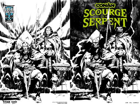 CONAN THE BARBARIAN SCOURGE OF THE SERPENT (2025) #1 CVR J ROBERTO DE LA TORRE LCSD EXCLUSIVE INKS WRAPAROUND VAR