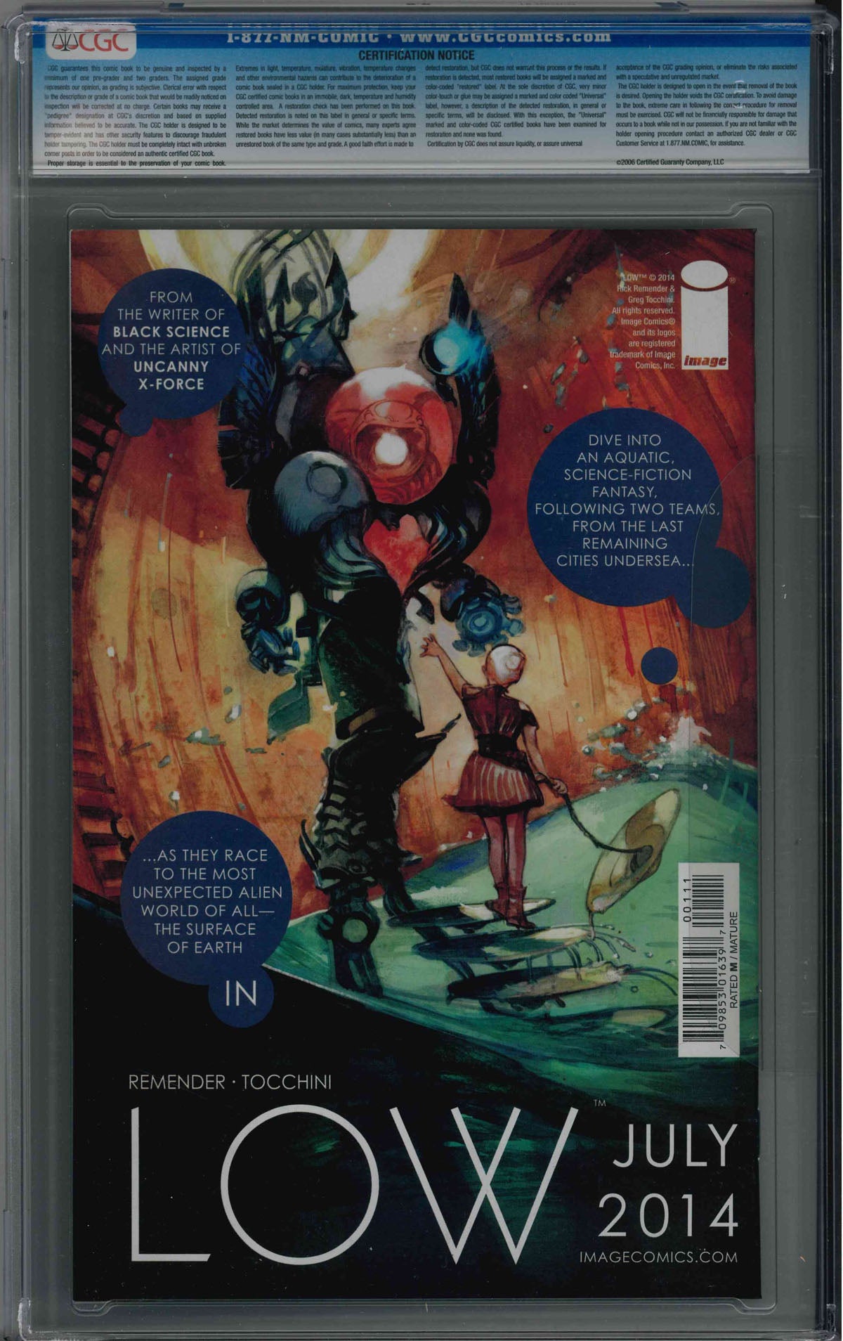 CGC OUTCAST (2014) SET #1-#6 (9.8)