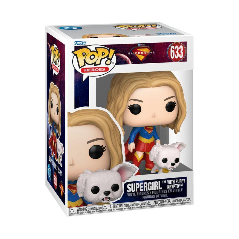 POP SUPERGIRL (2026) SUPERGIRL WITH PUPPY KRYPTO VINYL FIG