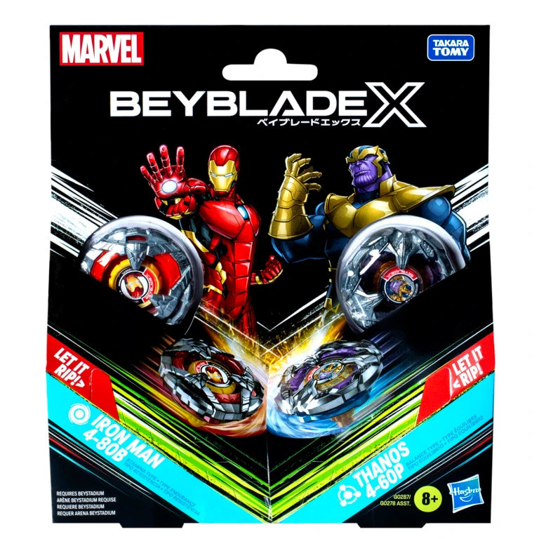 BEYBLADE X MARVEL IRON MAN VS THANOS