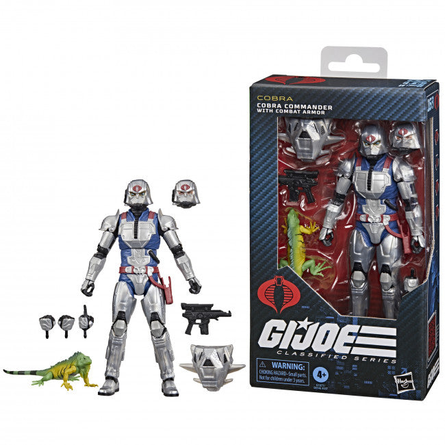 G.I. JOE CLASSIFIED SERIES #168 COBRA COMMANDER WITH COMBAT ARMOUR AF