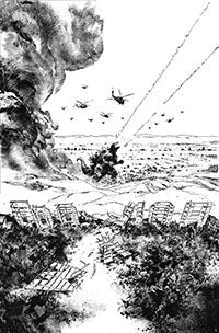 GODZILLA VS AMERICA LOS ANGELES (2025) #1 (ONE SHOT) CVR C 25 COPY HARDMAN B&W VAR