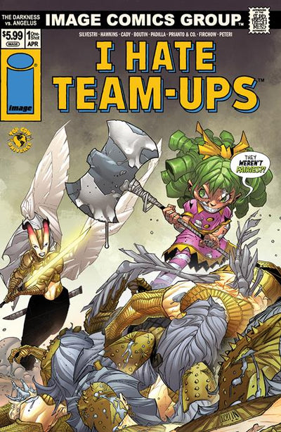 DARKNESS VS ANGELUS (2026) #1 (ONE SHOT) CVR F PAT BOUTIN I HATE FAIRYLAND TEAM UP VAR